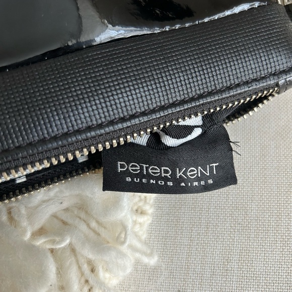 COPY - Peter Kent Genuine Leather Tassel Stones Clutch Crossbody Bag - Picture 6 of 8